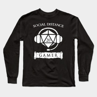 Social Distance Gamer Long Sleeve T-Shirt